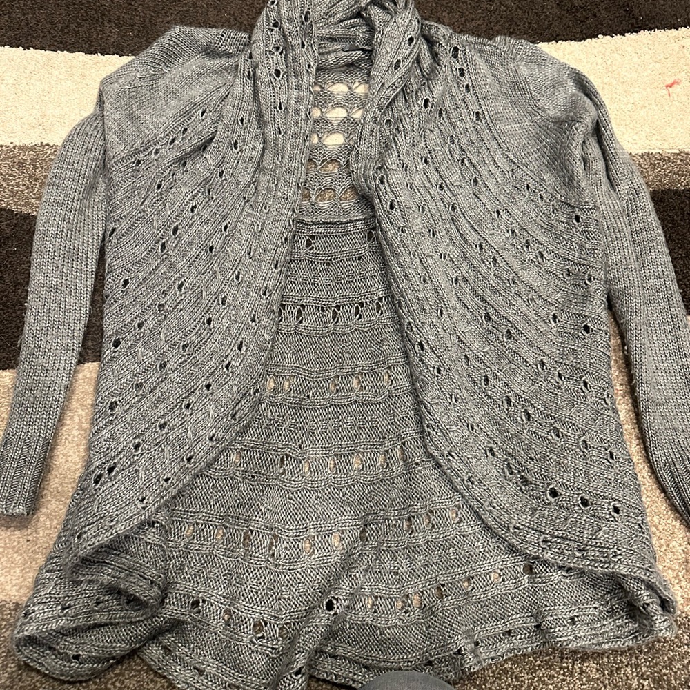 Gray Knit Women's Sweater